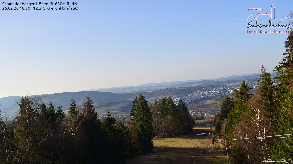 Archived image Webcam Ski lift Schmallenberg