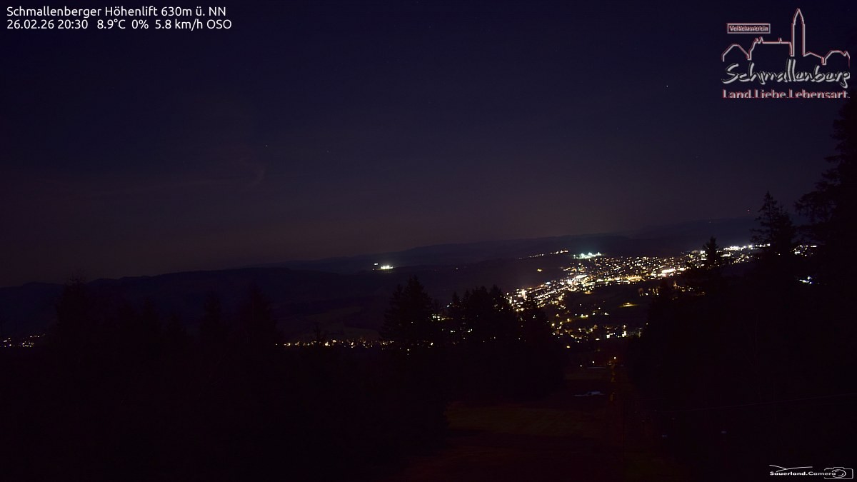 Archived image Webcam Ski lift Schmallenberg