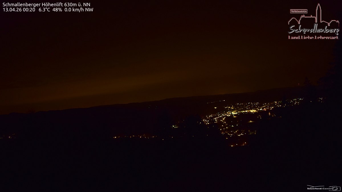 Archived image Webcam Ski lift Schmallenberg