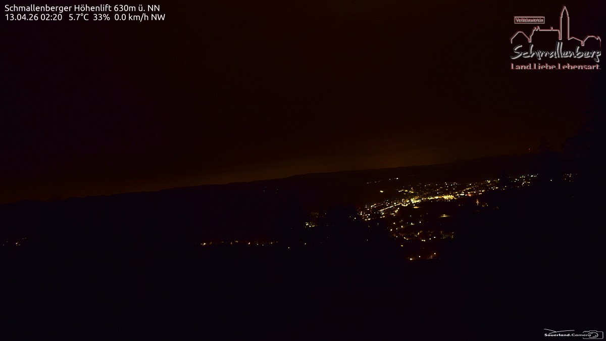 Archived image Webcam Ski lift Schmallenberg