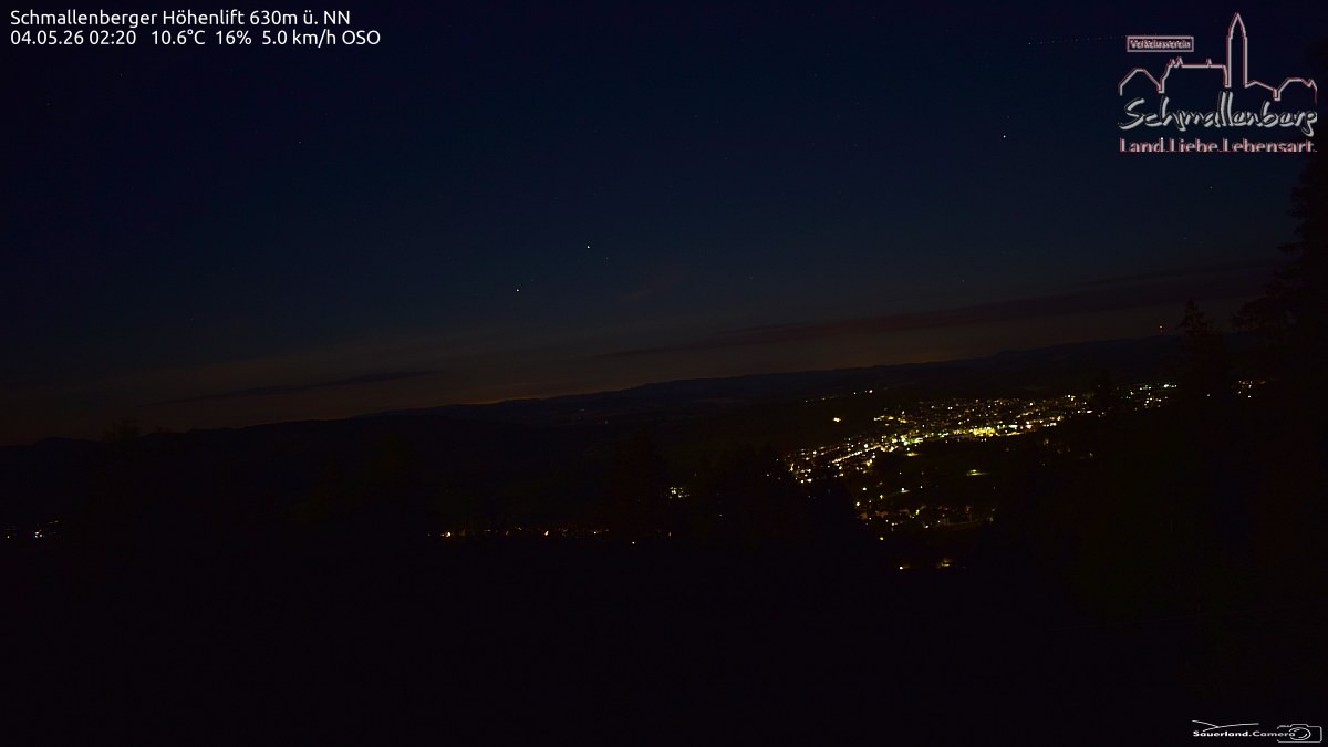 Archived image Webcam Ski lift Schmallenberg