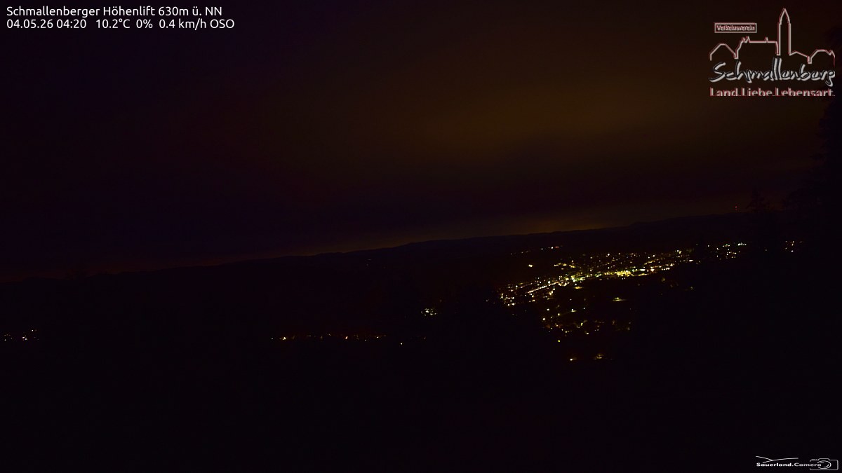 Archived image Webcam Ski lift Schmallenberg