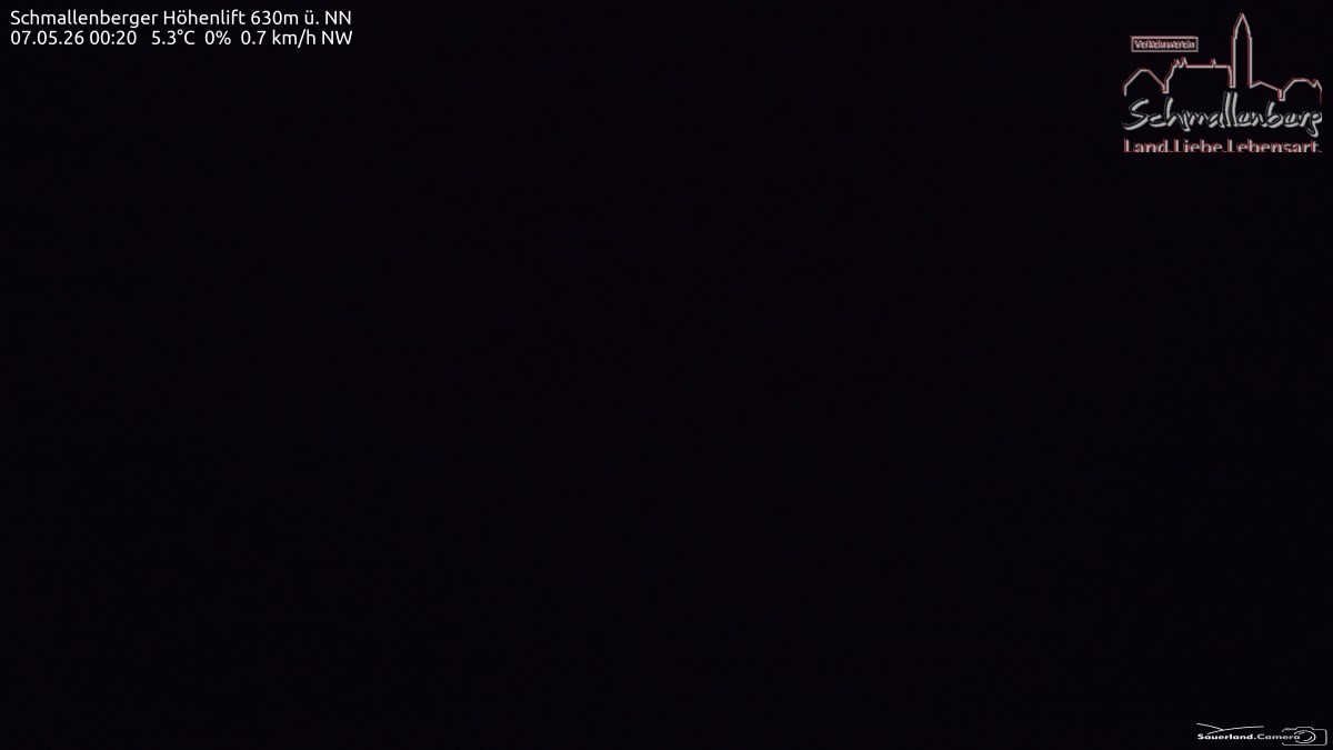 Archived image Webcam Ski lift Schmallenberg