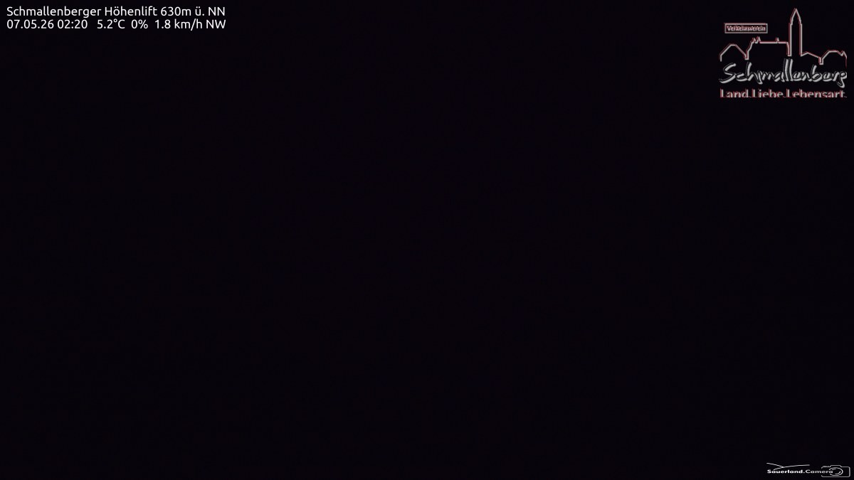 Archived image Webcam Ski lift Schmallenberg
