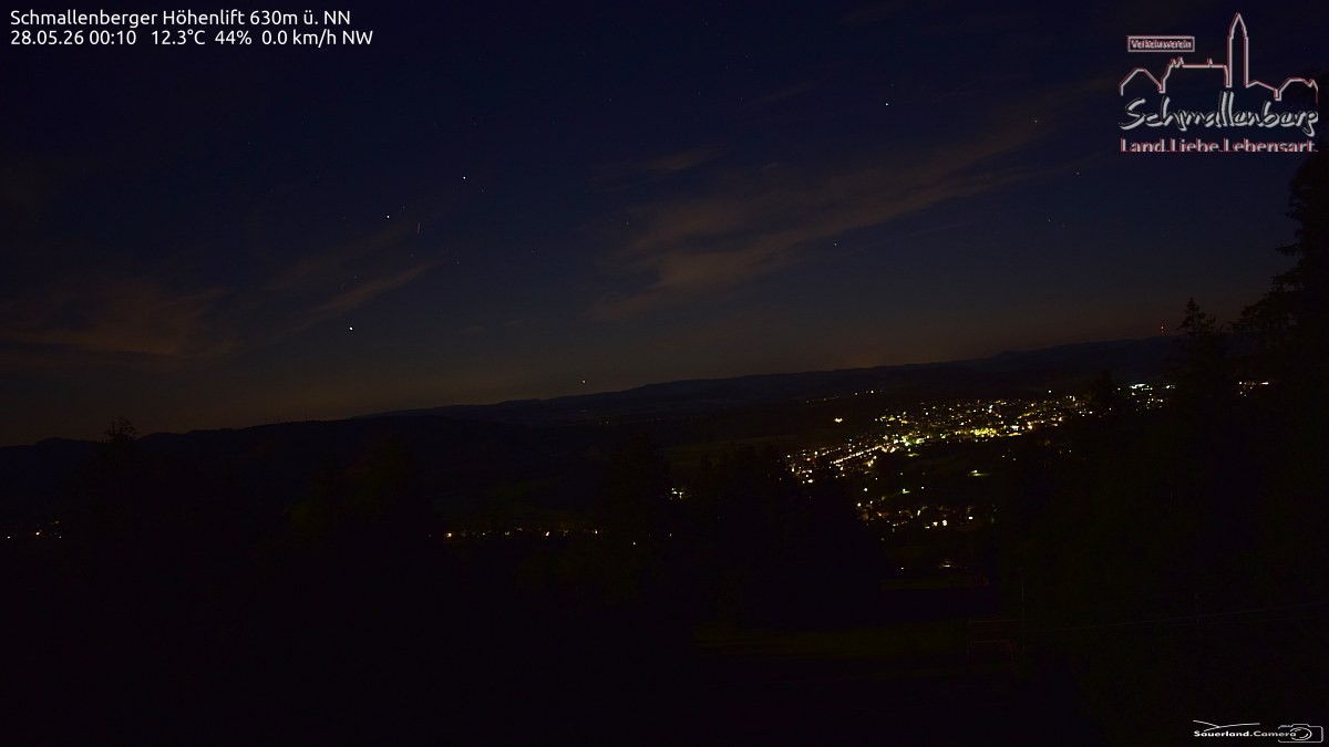 Archived image Webcam Ski lift Schmallenberg