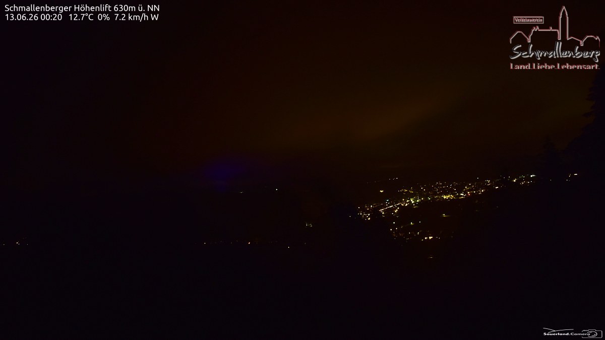 Archived image Webcam Ski lift Schmallenberg
