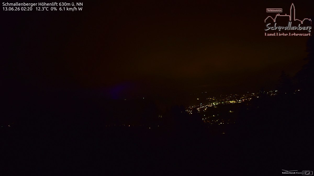 Archived image Webcam Ski lift Schmallenberg