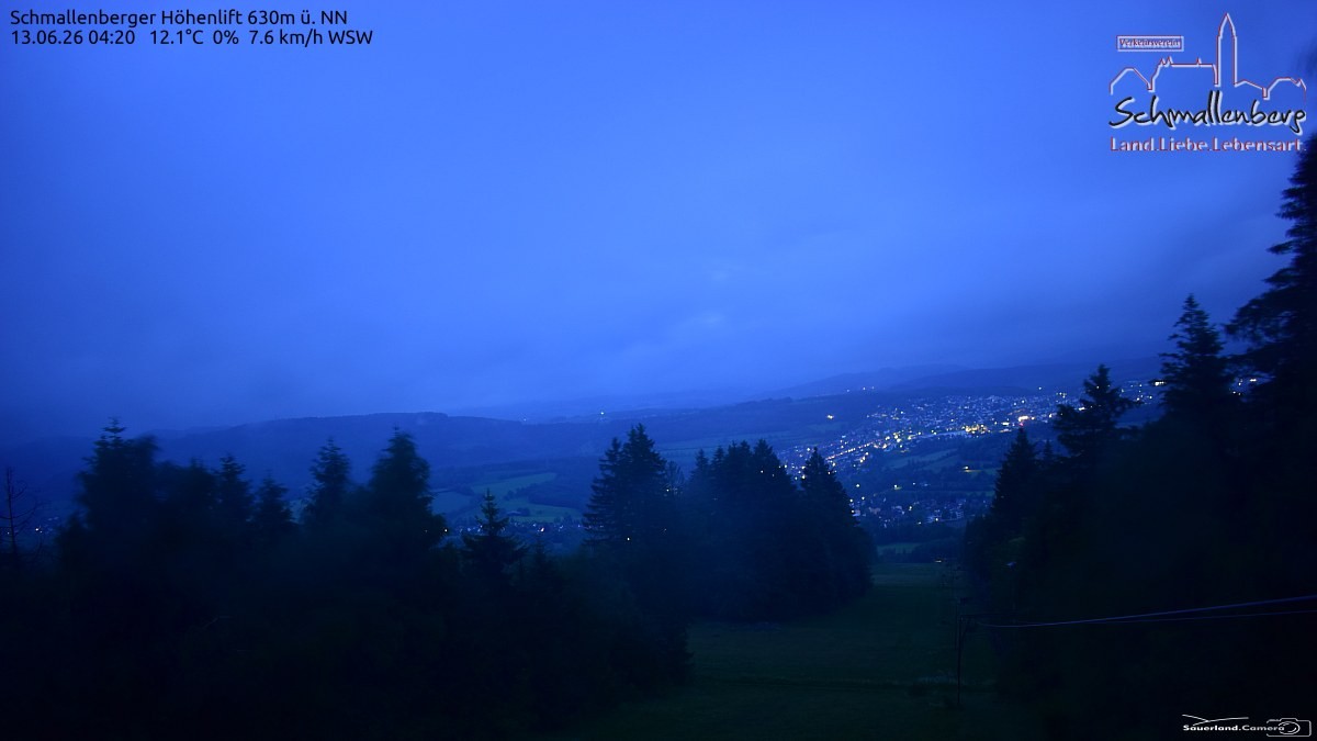 Archived image Webcam Ski lift Schmallenberg