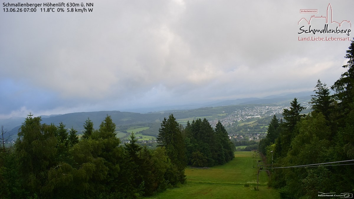 Archived image Webcam Ski lift Schmallenberg