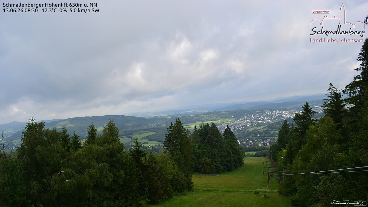 Archived image Webcam Ski lift Schmallenberg