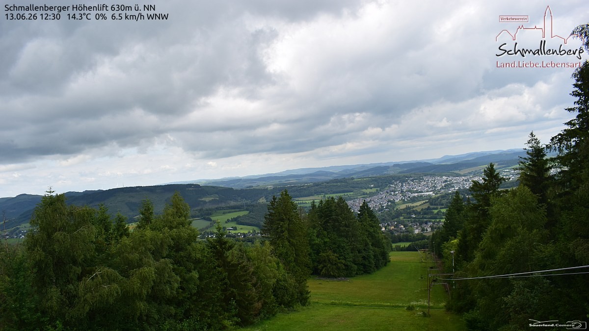 Archived image Webcam Ski lift Schmallenberg