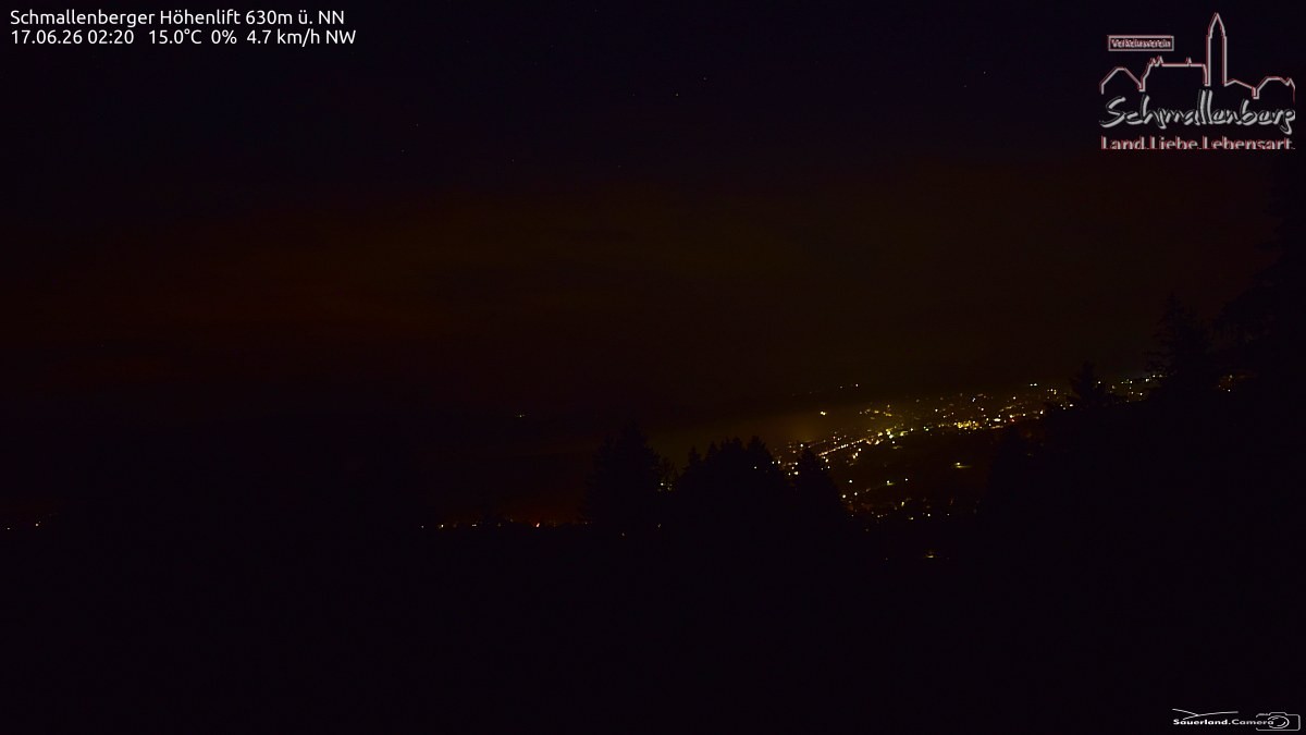 Archived image Webcam Ski lift Schmallenberg