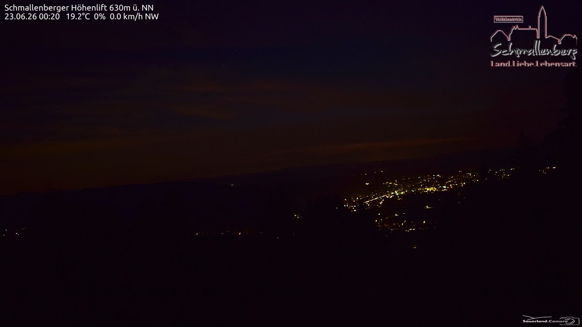 Archived image Webcam Ski lift Schmallenberg