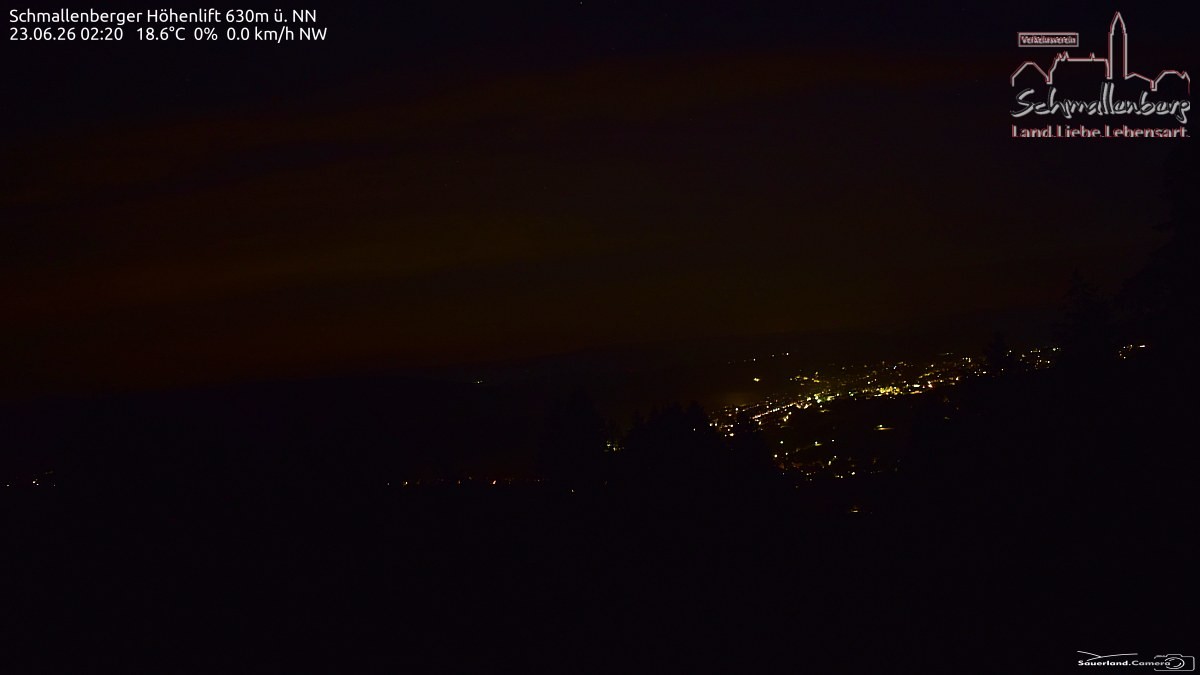 Archived image Webcam Ski lift Schmallenberg