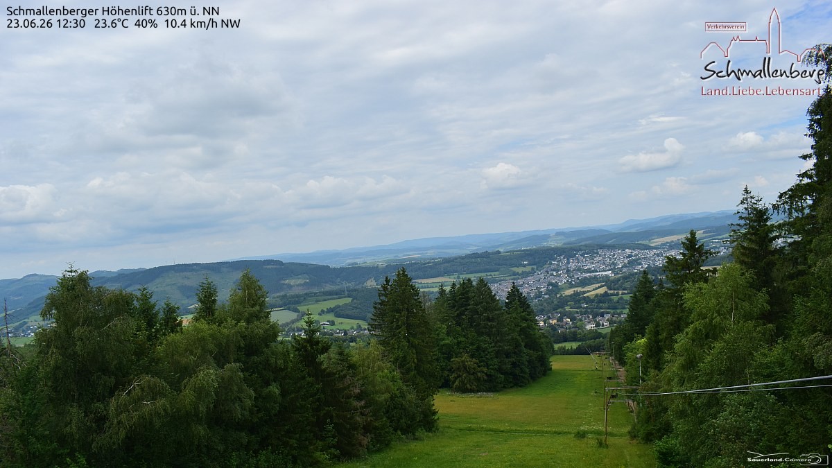 Archived image Webcam Ski lift Schmallenberg