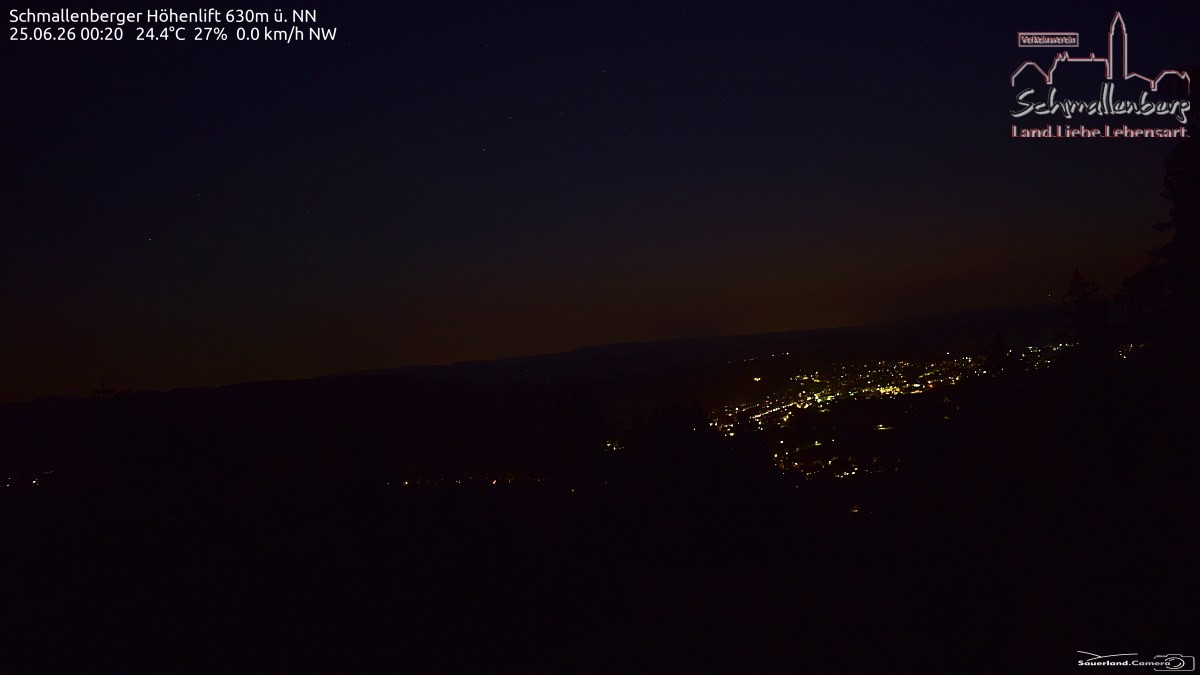 Archived image Webcam Ski lift Schmallenberg