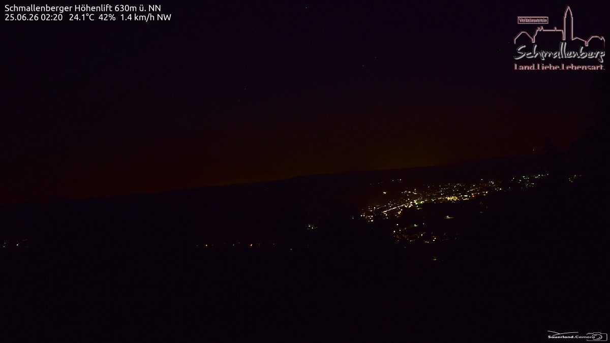 Archived image Webcam Ski lift Schmallenberg