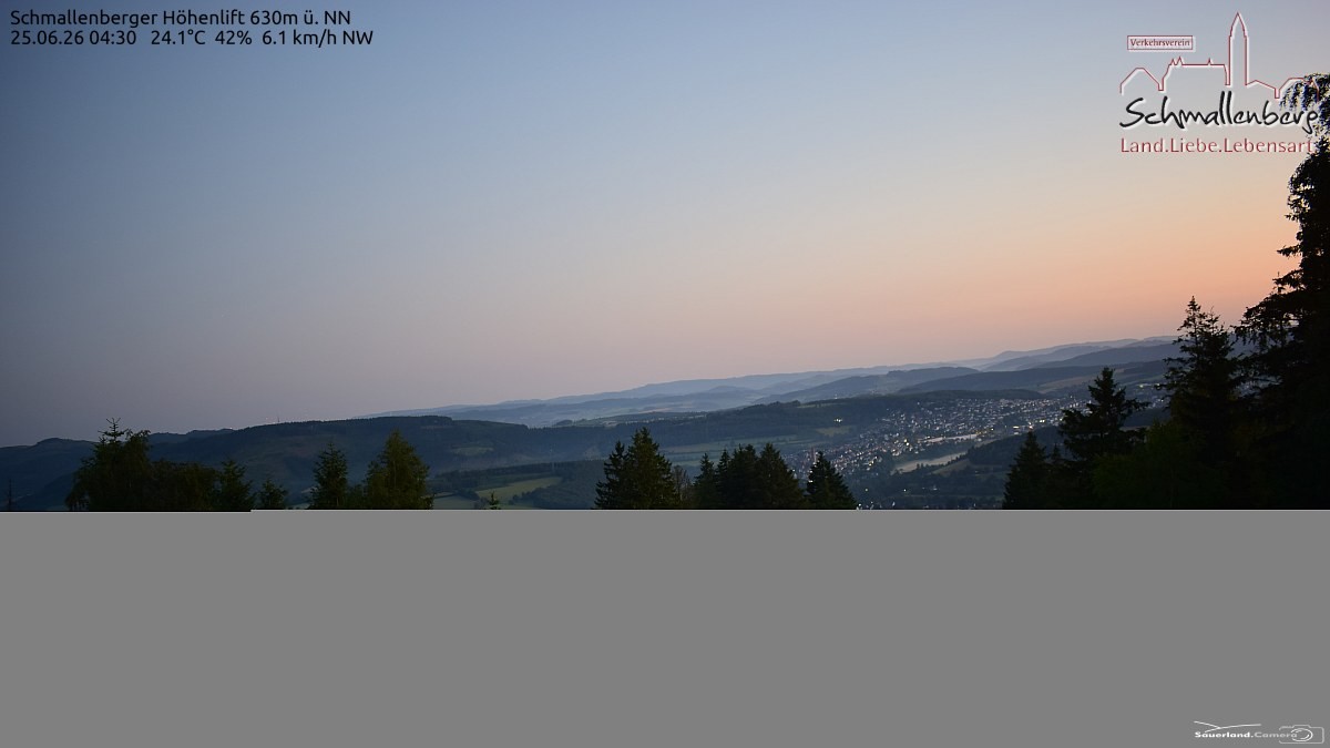 Archived image Webcam Ski lift Schmallenberg