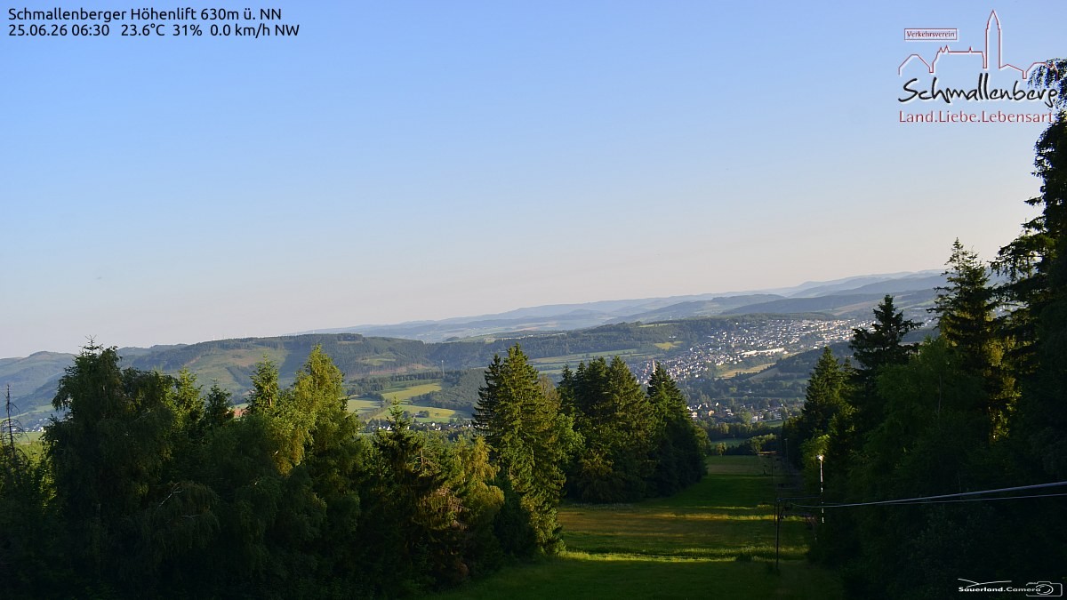 Archived image Webcam Ski lift Schmallenberg
