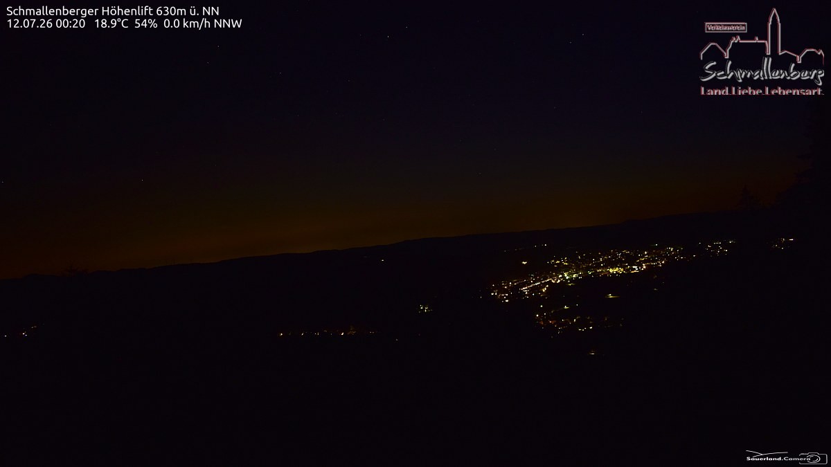 Archived image Webcam Ski lift Schmallenberg
