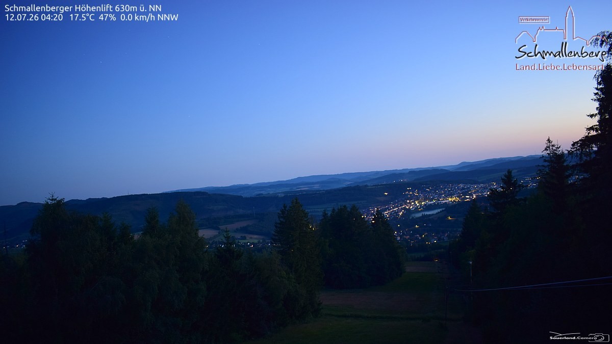 Archived image Webcam Ski lift Schmallenberg