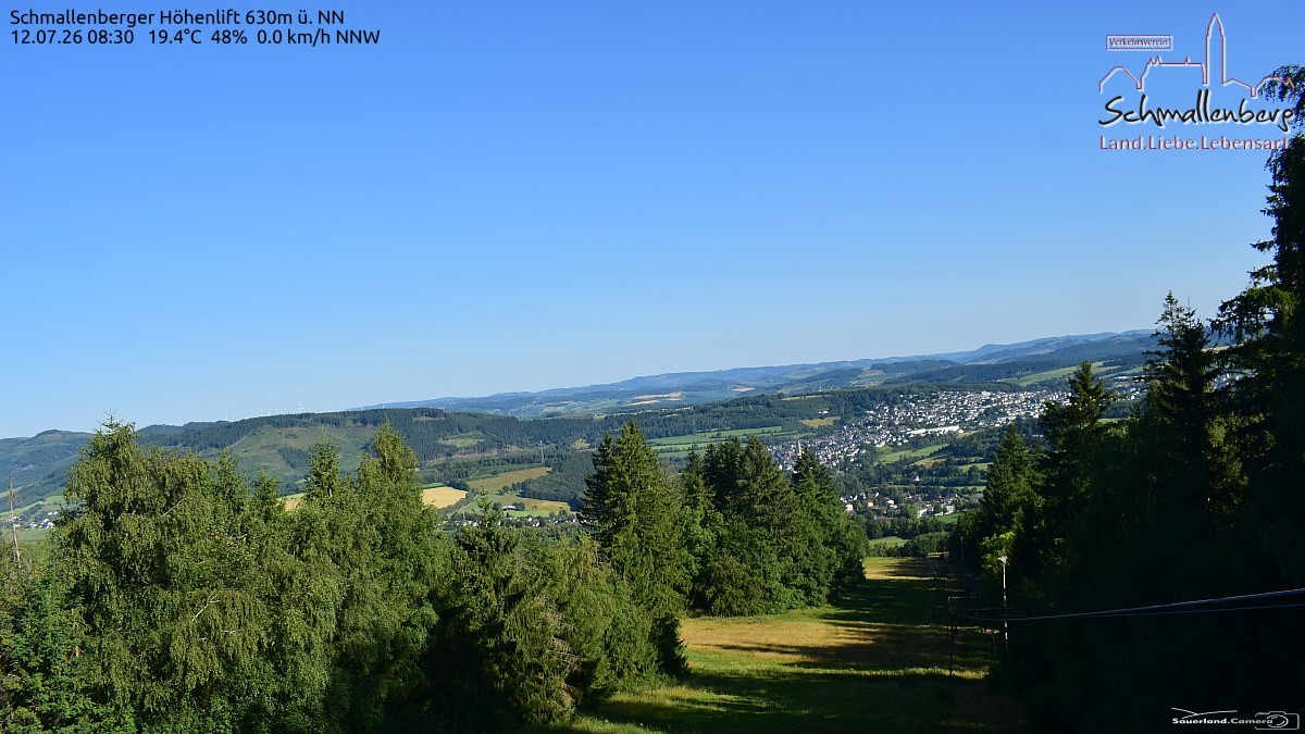Archived image Webcam Ski lift Schmallenberg