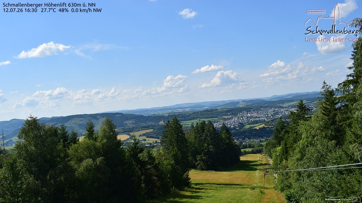 Archived image Webcam Ski lift Schmallenberg