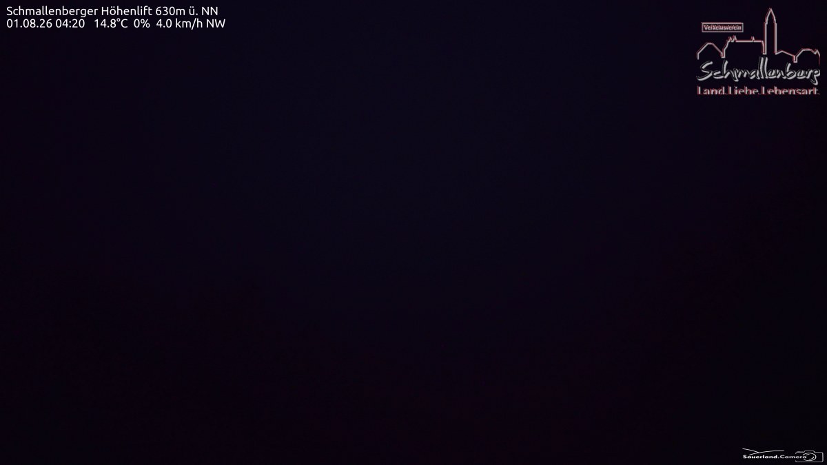 Archived image Webcam Ski lift Schmallenberg
