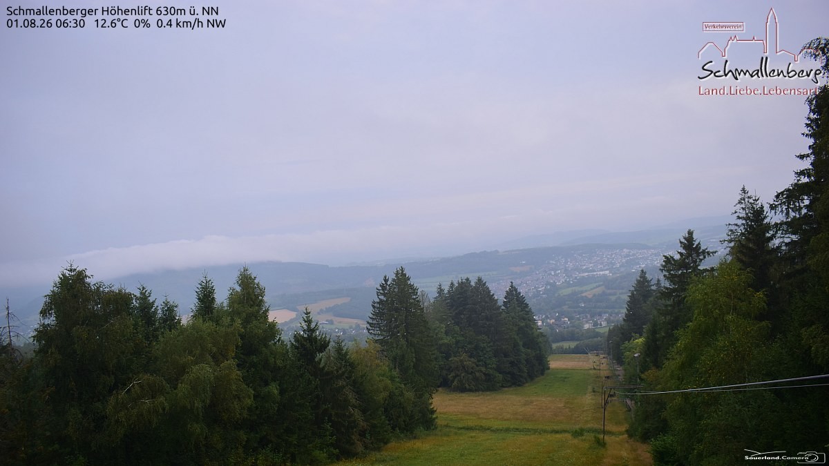 Archived image Webcam Ski lift Schmallenberg