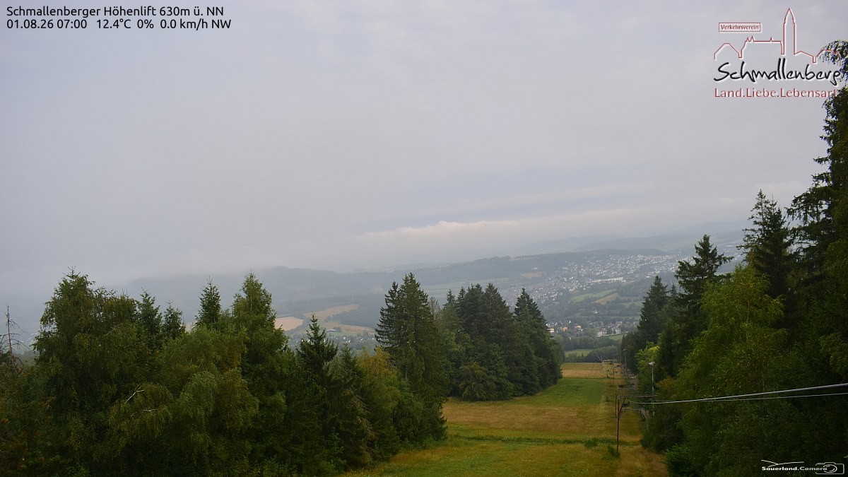 Archived image Webcam Ski lift Schmallenberg