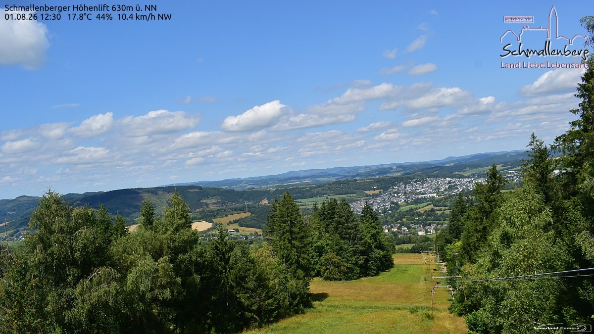 Archived image Webcam Ski lift Schmallenberg