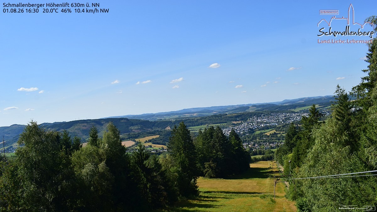 Archived image Webcam Ski lift Schmallenberg