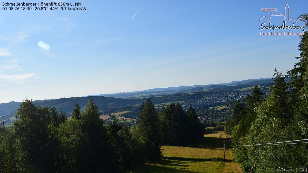 Archived image Webcam Ski lift Schmallenberg