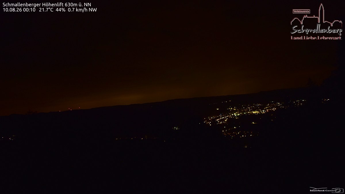 Archived image Webcam Ski lift Schmallenberg