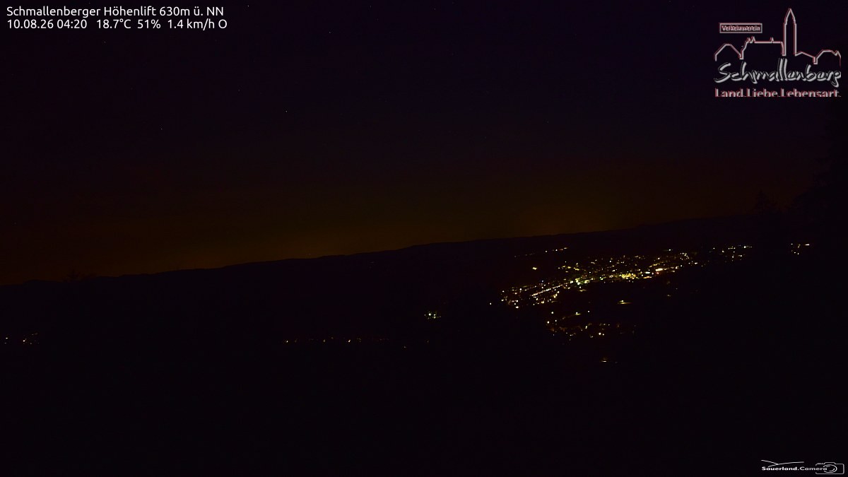 Archived image Webcam Ski lift Schmallenberg