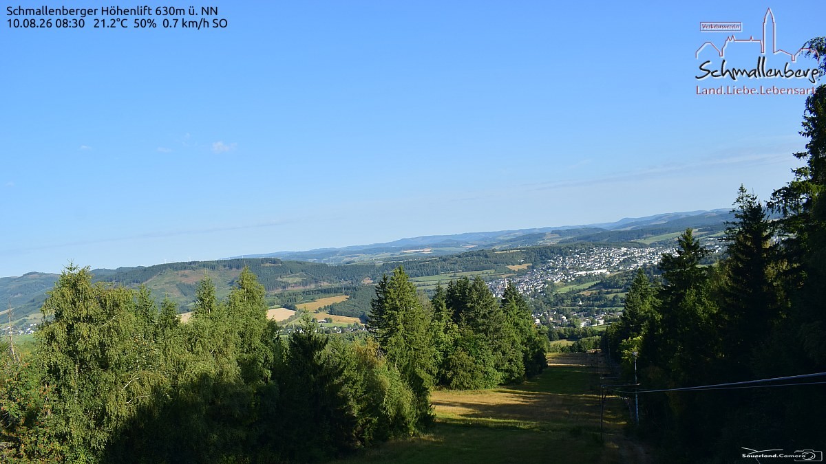 Archived image Webcam Ski lift Schmallenberg