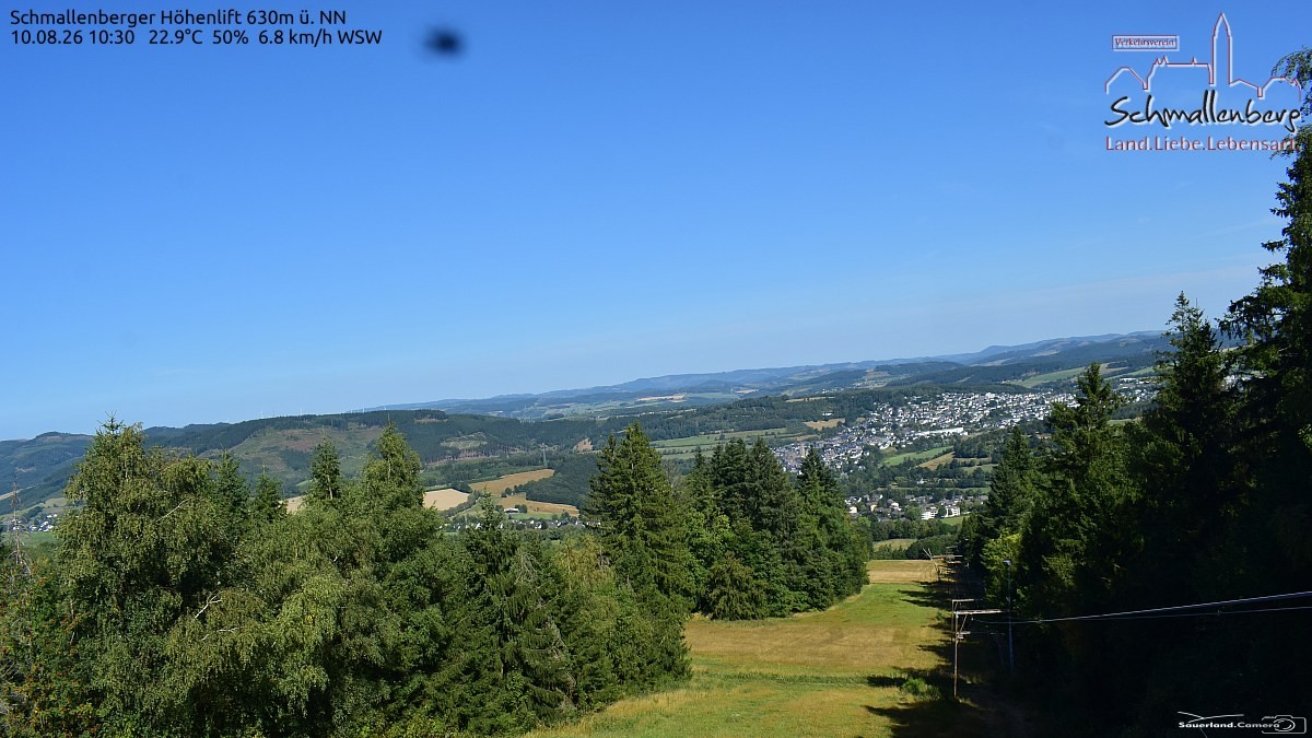 Archived image Webcam Ski lift Schmallenberg