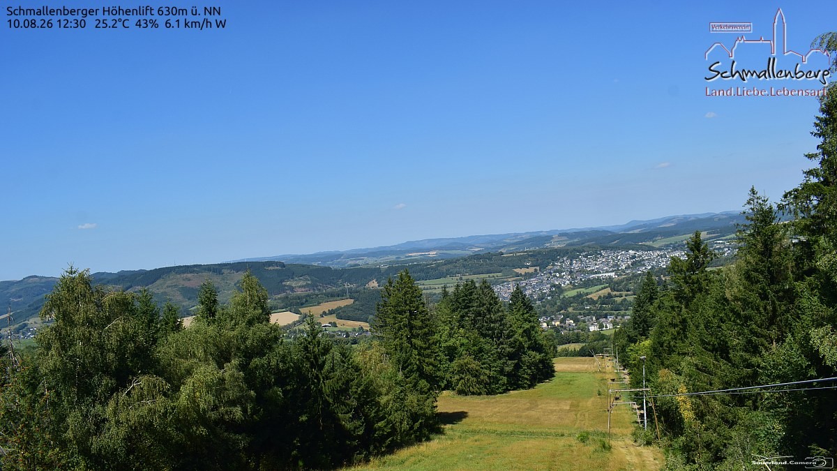Archived image Webcam Ski lift Schmallenberg