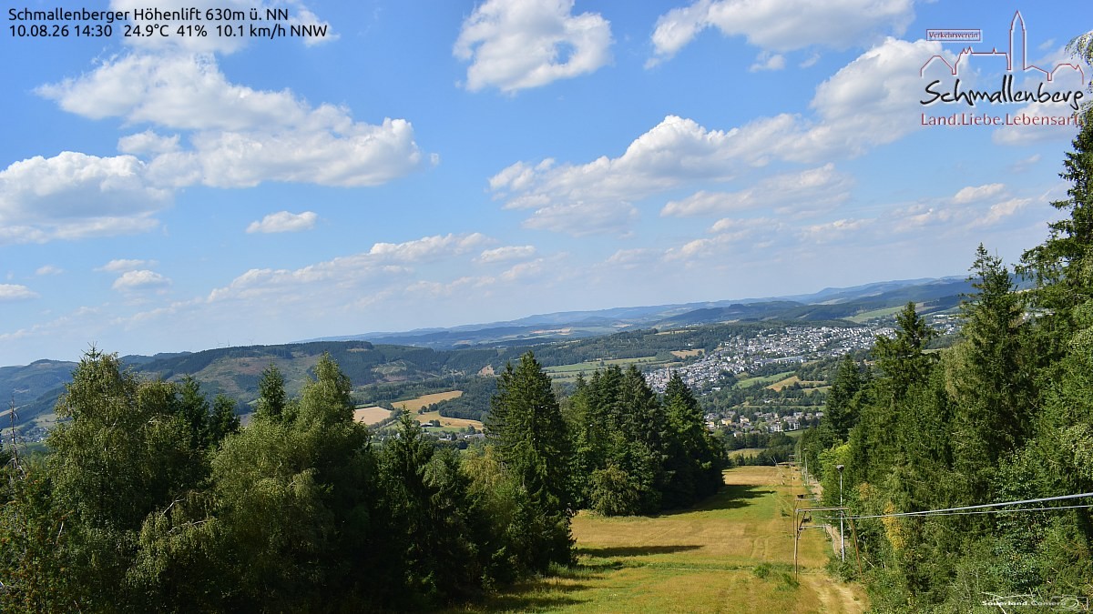 Archived image Webcam Ski lift Schmallenberg
