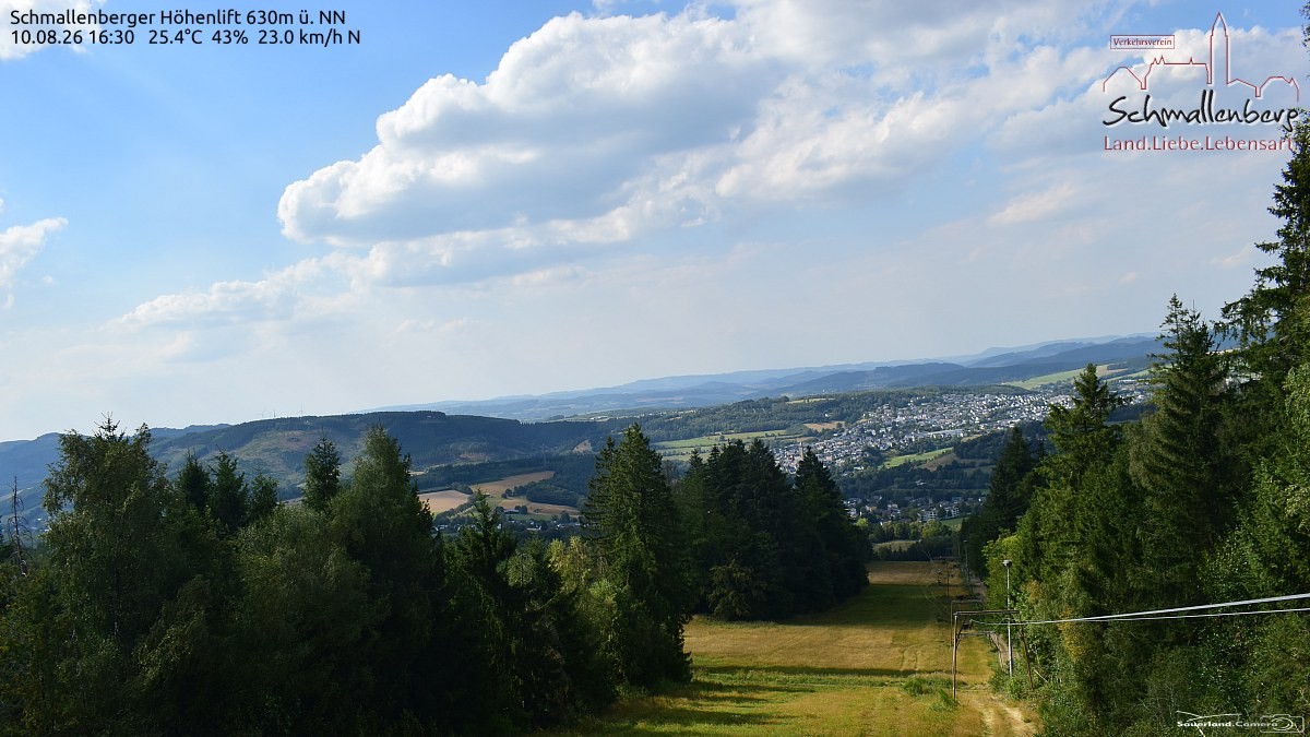Archived image Webcam Ski lift Schmallenberg