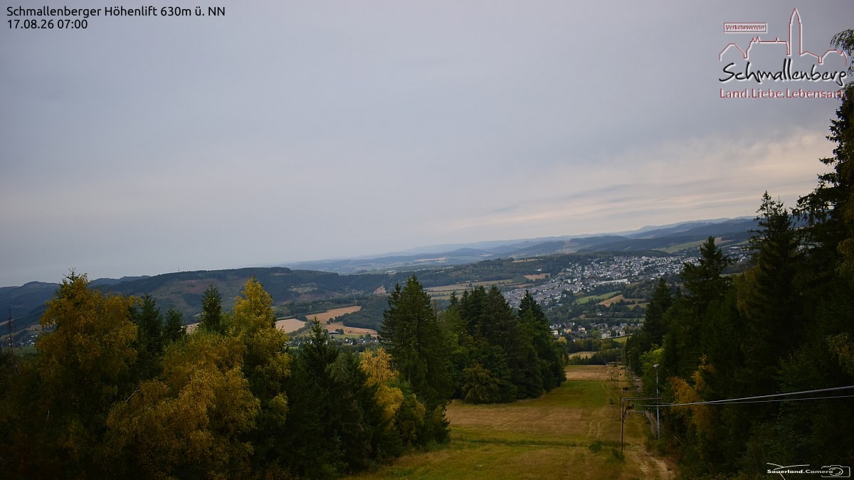 Archived image Webcam Ski lift Schmallenberg