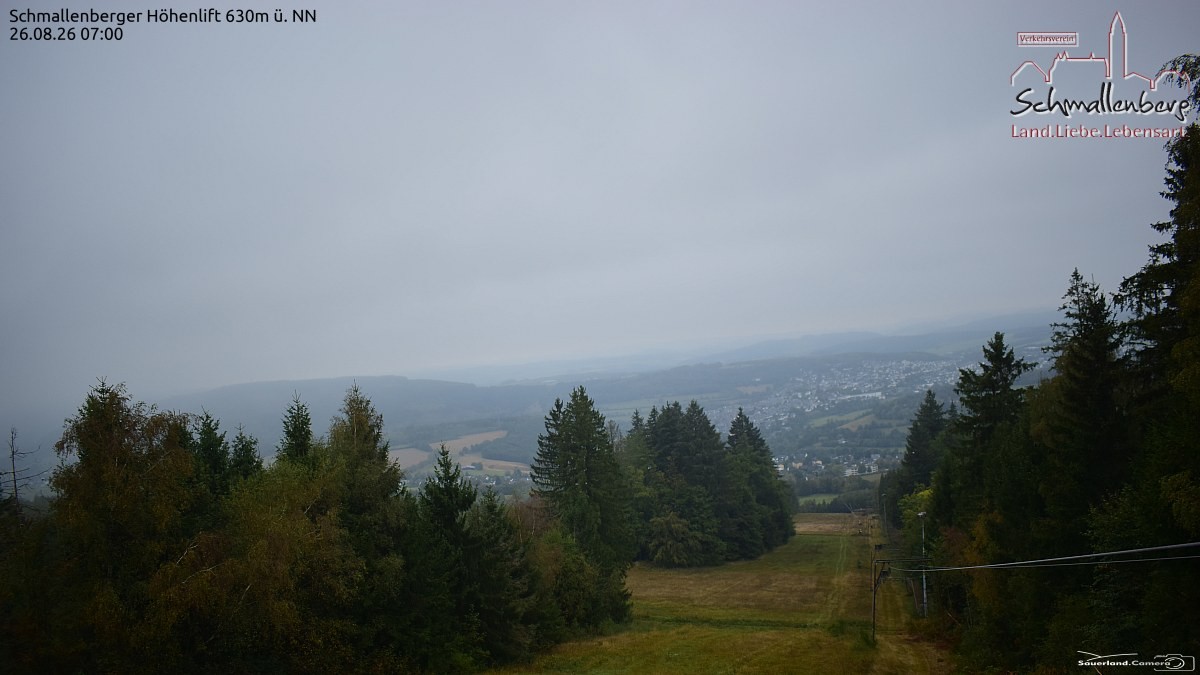 Archived image Webcam Ski lift Schmallenberg
