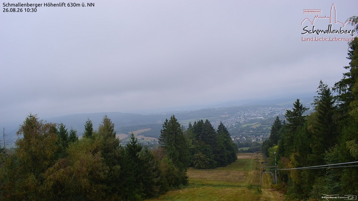 Archived image Webcam Ski lift Schmallenberg