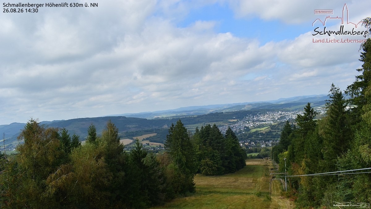 Archived image Webcam Ski lift Schmallenberg
