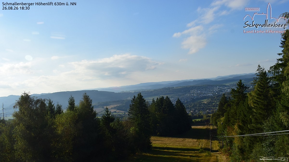 Archived image Webcam Ski lift Schmallenberg