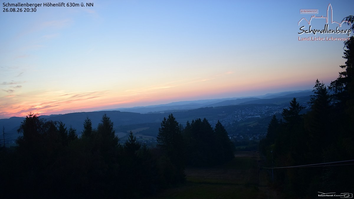 Archived image Webcam Ski lift Schmallenberg