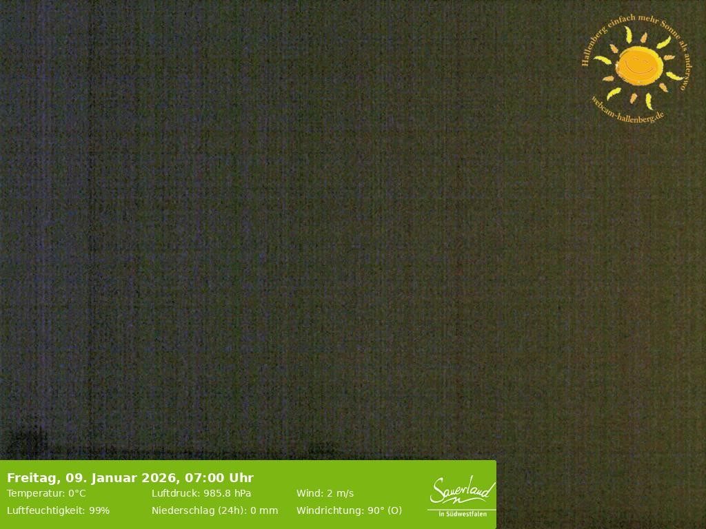 Archiv Foto Webcam Hallenberg, Sauerland