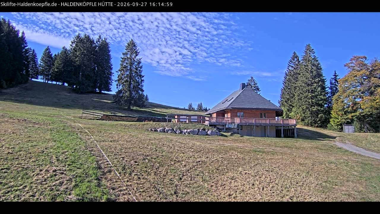 Archiv Foto Webcam Haldenköpfle im Schwarzwald - Hütte