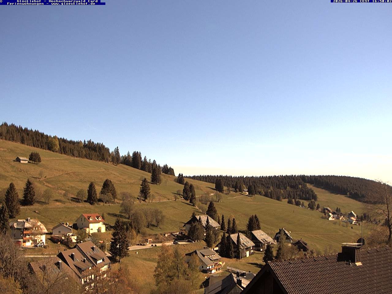 Archived image Webcam Todtnau: guest house Glöcklehof