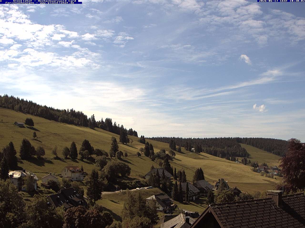 Archived image Webcam Todtnau: guest house Glöcklehof